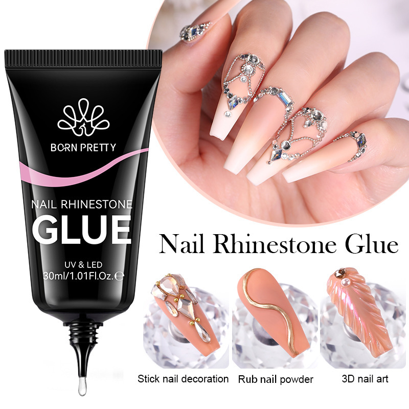 Born Pretty Nail Art Tube-Shaped Adhesive Glue for Rhinestones, Super Sticky and Long-Lasting, Can Be Rubbed on for 3D Modeling Gel Nail Polish Born Pretty Nail Art Tube-Shaped Adhesive Glue for Rhinestones, Super Sticky and Long-Lasting, Can Be Rubbed on for 3D Modeling Gel Nail Polish