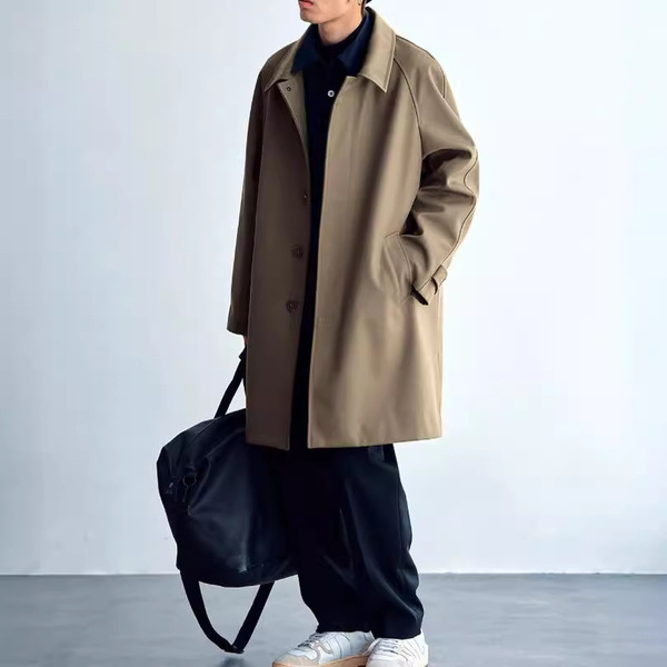 Woolen trench coat