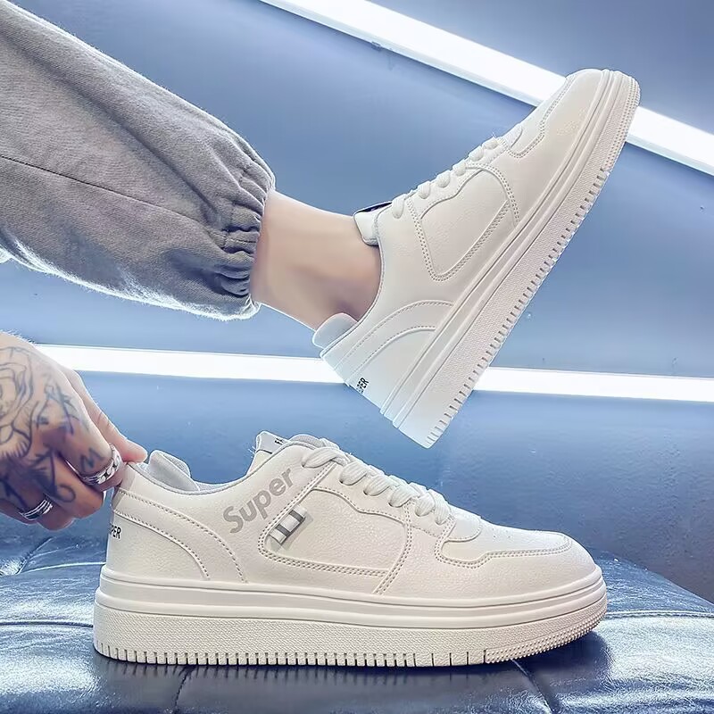 Zapatos de hombre de moda nacional zapatos blancos de primavera hombres 2024 nuevos zapatos deportivos casuales zapatos de correr estilo universitario juvenil hombres