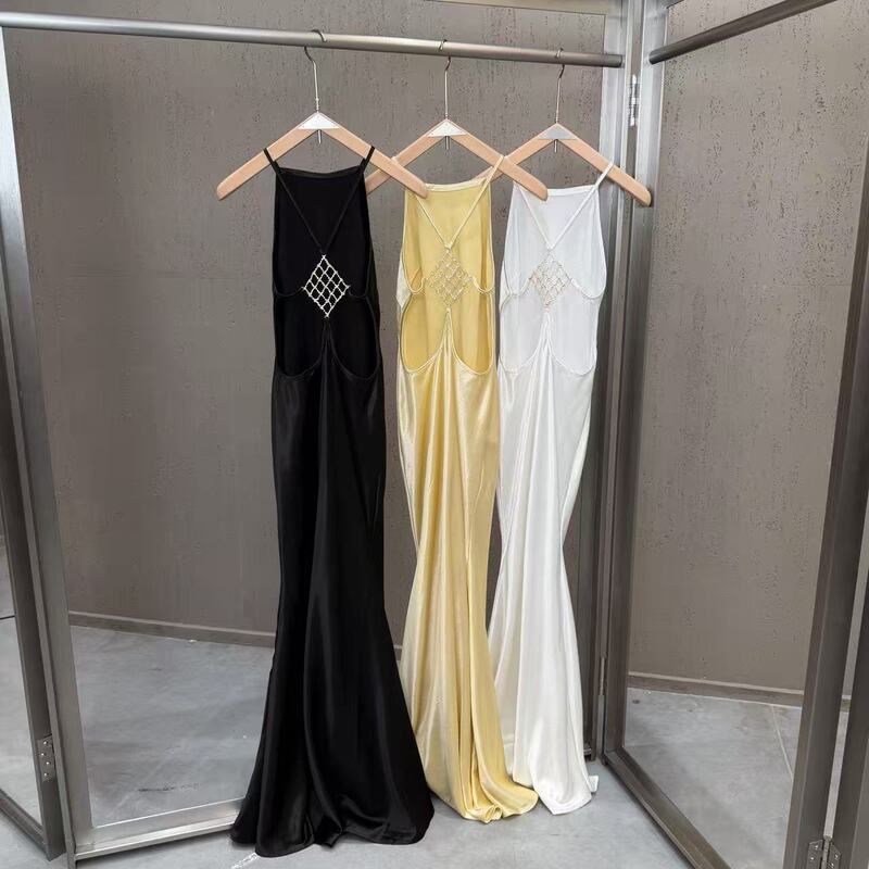 Cross-border 26 Summer Amazon Strapless Prom Party Dress Sexy Long Waist-Cinching Mermaid Skirt with Slit Evening Dress Cross-border 26 Summer Amazon Strapless Prom Party Dress Sexy Long Waist-Cinching Mermaid Skirt with Slit Evening Dress