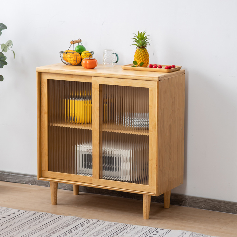 Armario de estilo japonés armario aparador bajo gabinete armario pared simple gabinete de té de madera maciza sala de estar vestuario gabinete de almacenamiento