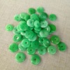 Relief dry green emerald iron dragon raw accessories jade film double happy tree leaf petal jade tube road with pearl lotus jade ring