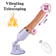 Automatic Telescopic Gun Male Vibrator Remote Control Electric Heating Male Sex Toy Wholesale