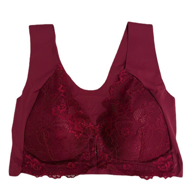 Comercio exterior transfronterizo sujetador europeo y americano de pecho grande sujetador de encaje sujetador sujetador con hebilla delantera sujetador ropa interior de mujer sexy