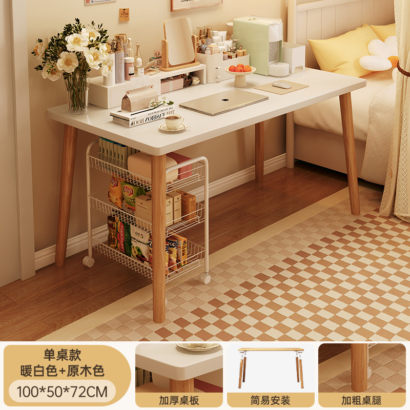 Mesa de computadora mesa de alquiler de casa escritorio simple escritorio de oficina silla pequeña escritorio de escritorio de dormitorio de estudiantes