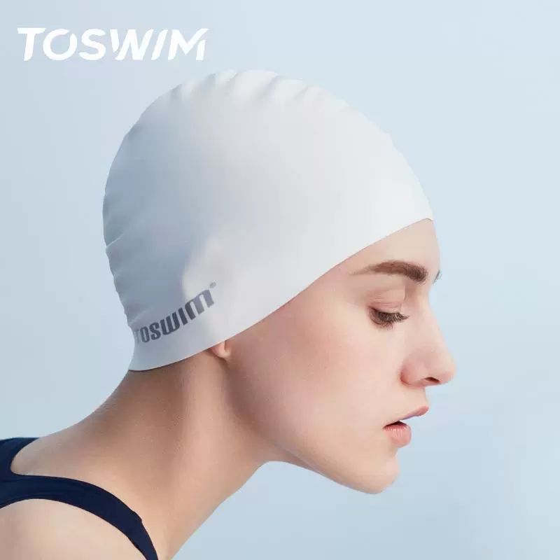 TOSWIM Tuosheng шапочка для плавания, для мужчин и женщин, подходит для длинных волос, водонепроницаемая и комфортная силиконовая