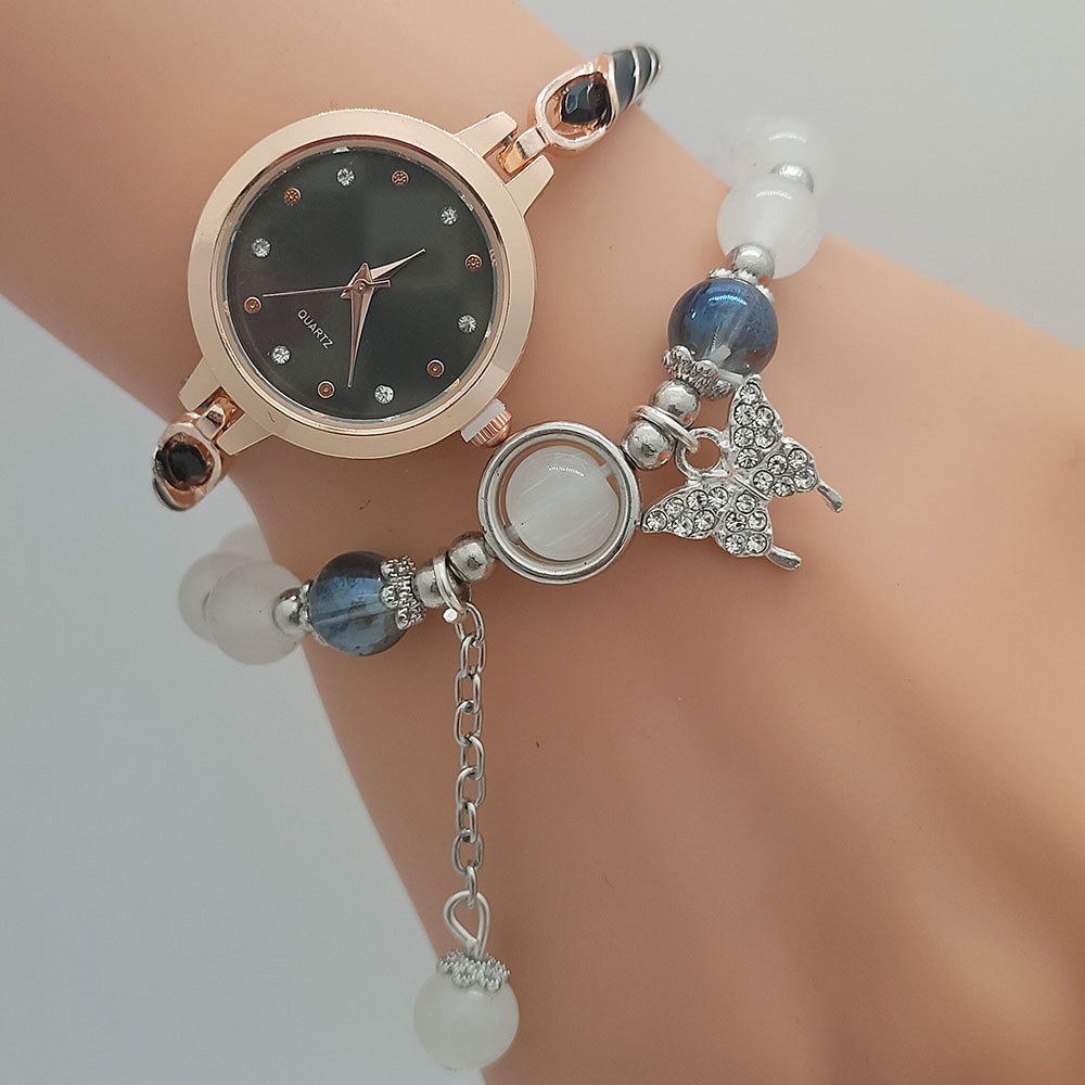 Cute Sweet Solid Color Jewelry Buckle Quartz Women's Watches display picture 11