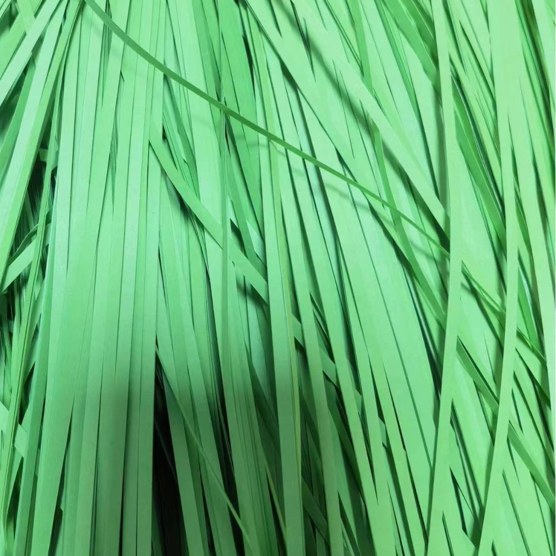 스트레이트 실크-앵무새 그린