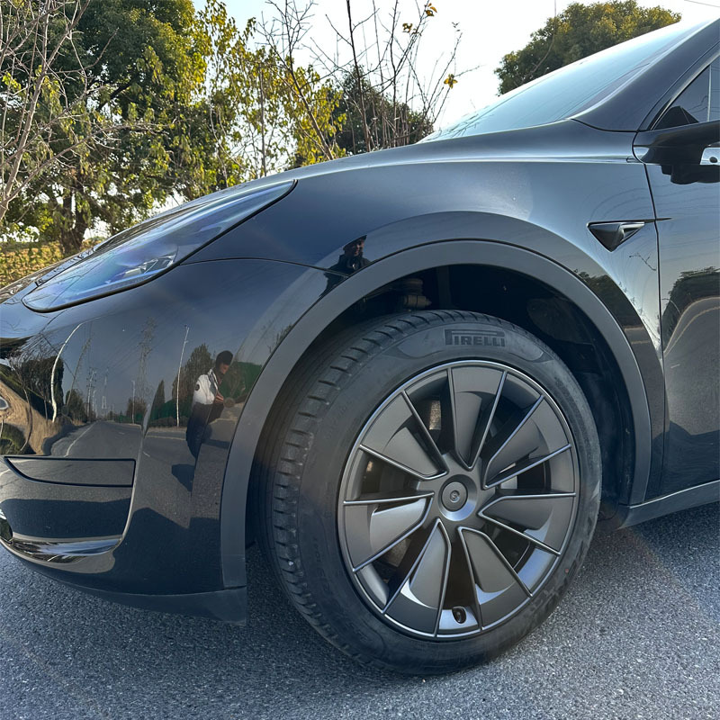 Suitable for Tesla ModelY curved speed wheel hub cover 19-inch wheel hub protective cover Y exterior decoration modification accessories