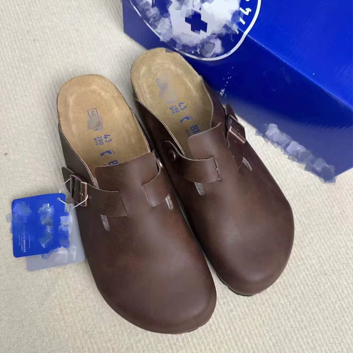 Spot BK кожаные туфли Birken обувь toe semitork Buston сандалии для мужчин и женщин, одинаковая пробка, обувь Couple