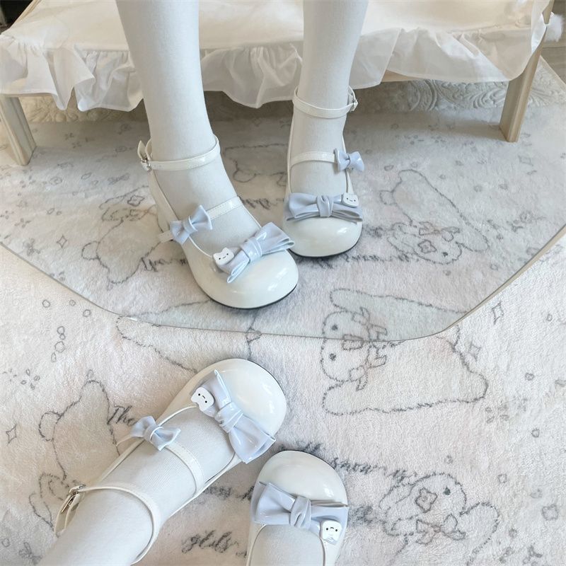 可爱百搭配裙子lolita圆头单鞋2025年新款小个子显高玛丽珍鞋日系|undefined