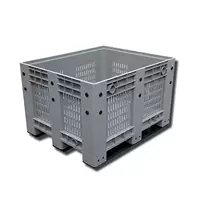 Прямые продажи от производителя коробки для поддонов, сетки и закрытые, штабелируемые, опционально с крышкой.