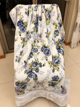 出口日本拉舍尔含中空棉毛毯毯子盖毯规格：140*190