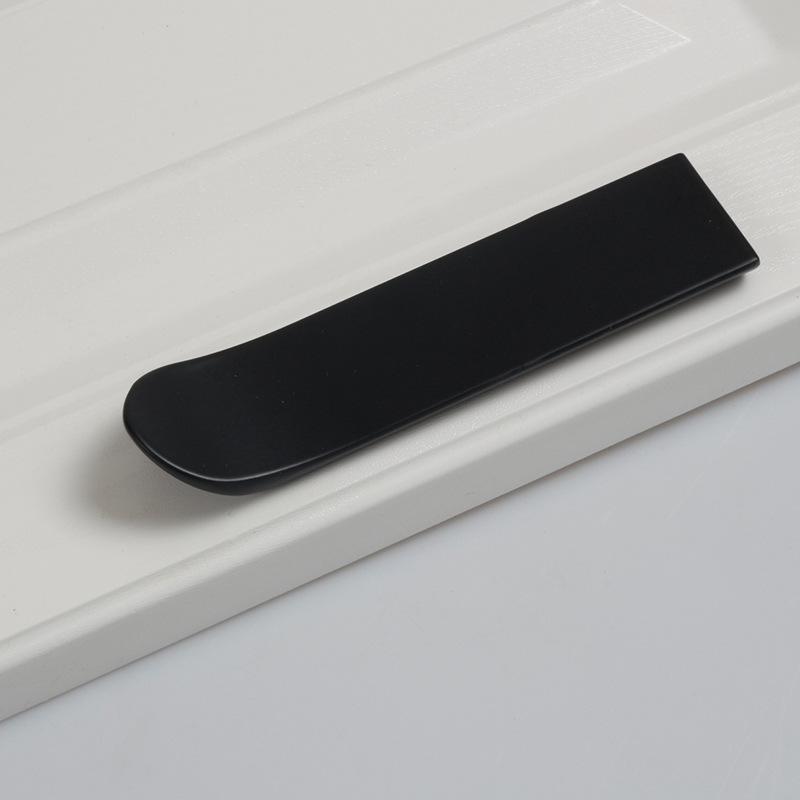 Manufacturer supplies zinc alloy edge handles, cabinet wardrobe door handles, solid color, modern, simple, durable accessories