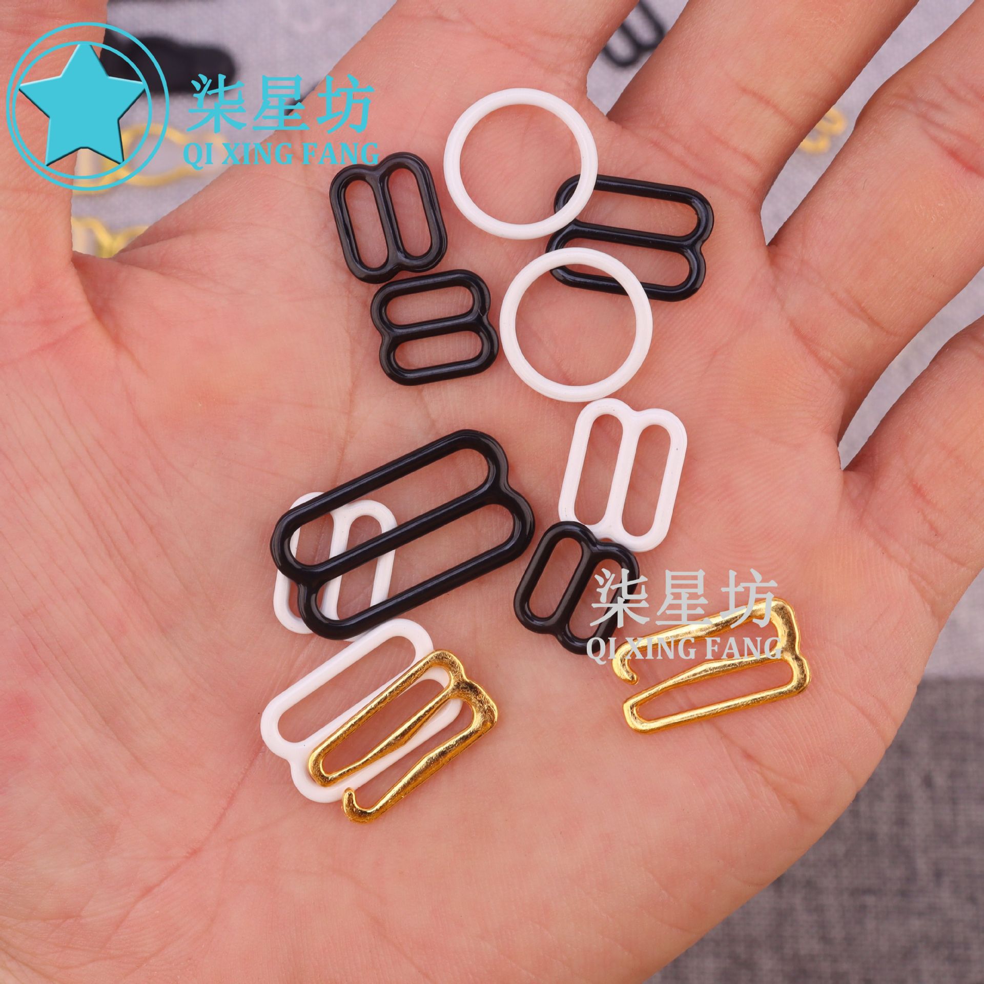 Color mayorista japonés en forma de O oro plata ajuste de botón de calcetín botón de boca de pato accesorios de ropa