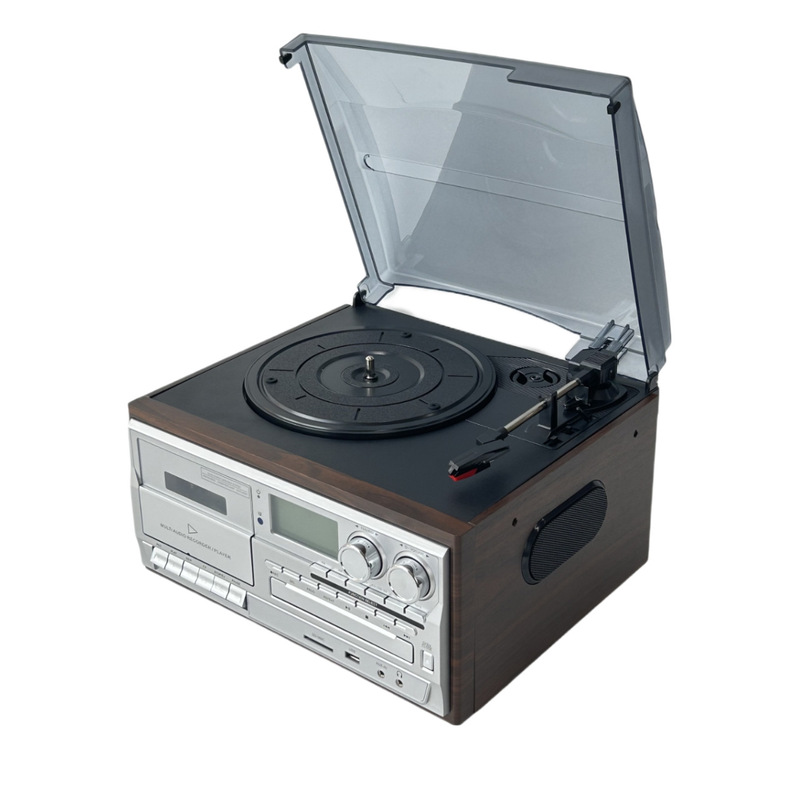 古典的なレトロ多機能10 in一体型蓄音機レコードcd機テープラジオスピーカーusb|undefined