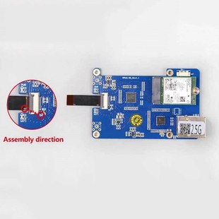 Raspberry Pi 5 Mpw2.5G Pcie to Wifi7 2.5g Ethernet Hat Rj45 Expansion Board Rtl8125
