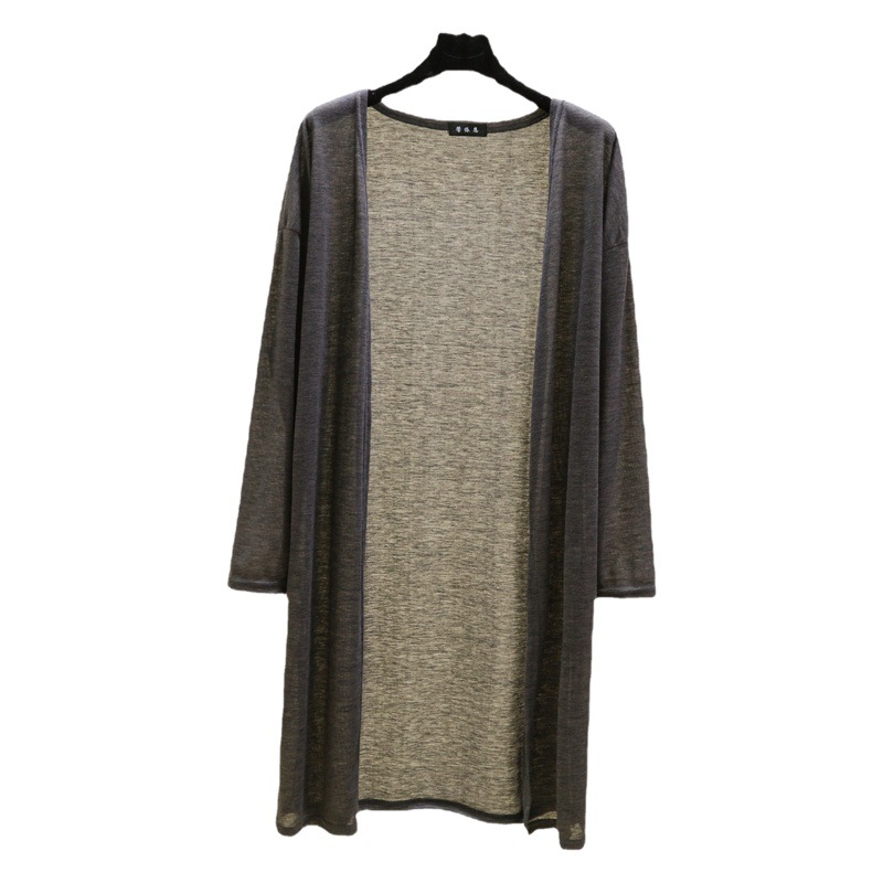 Delgada camisa de protección solar de manga larga para mujeres primavera y verano suelta adelgazamiento largo cardigan chal abrigo exterior aire acondicionado camisa
