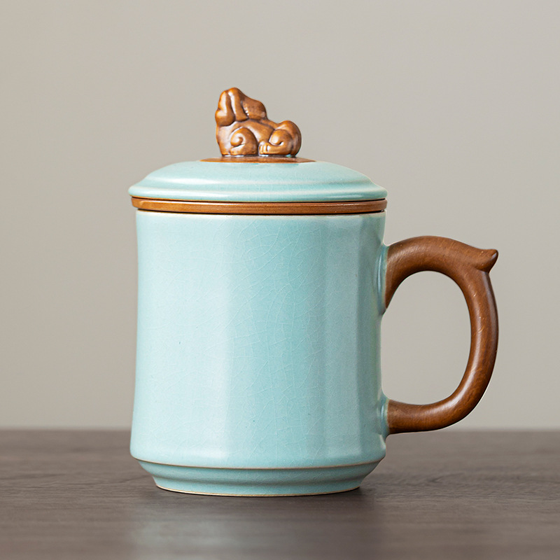 Tianqing Pixiu office cup three-piece set 68