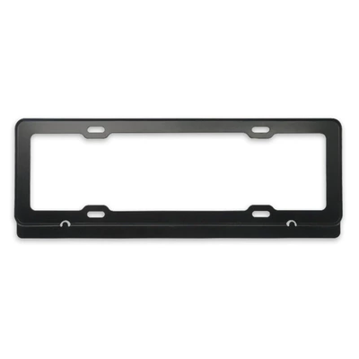 models extremely narrow license plate frame | License plate holder/license plate holder - boundless-single-hole-blue-label-black