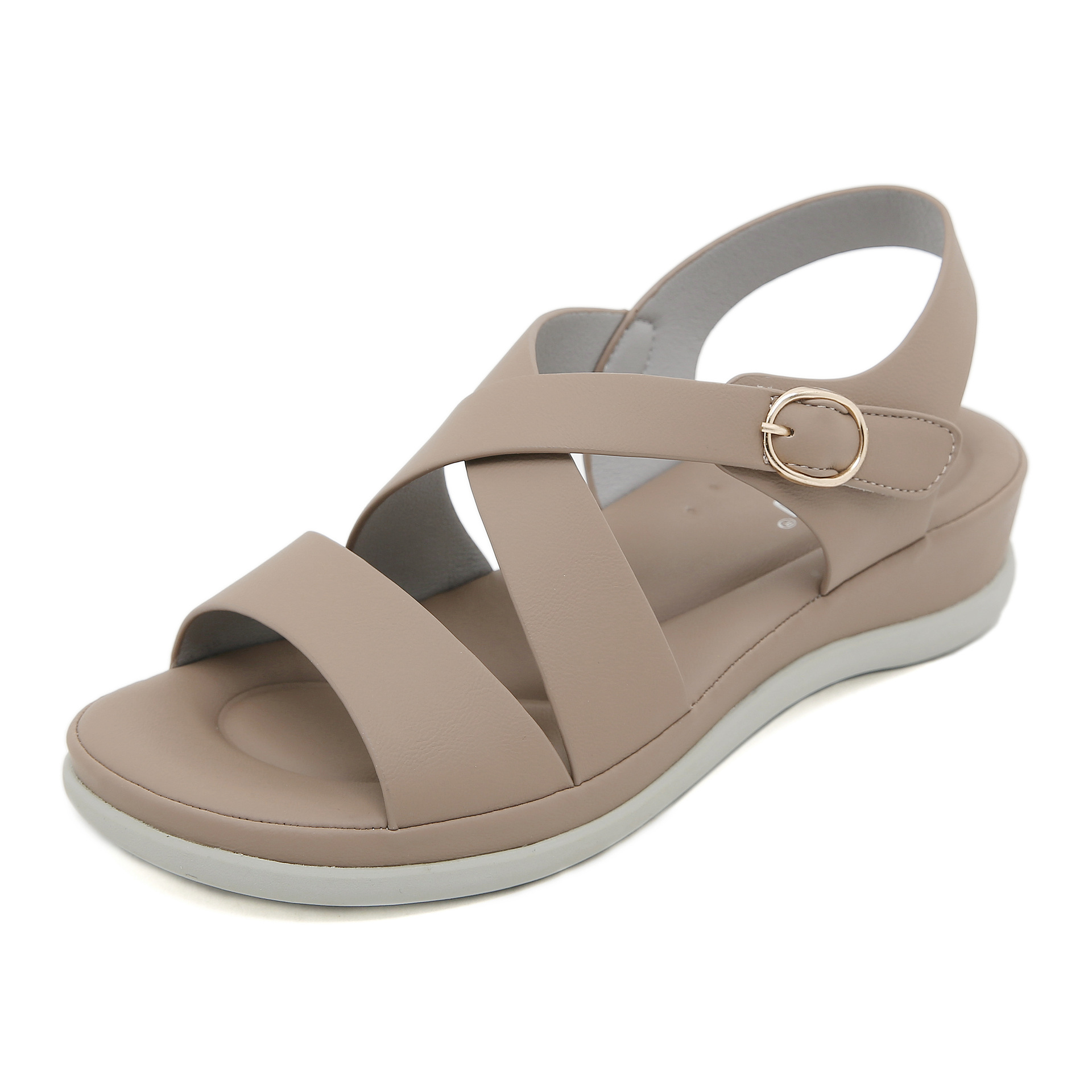 JS554-1 verano 2025 sandalias dulces mujeres generosas moda comercio exterior sandalias de plataforma de gran tamaño zapatos de playa al por mayor