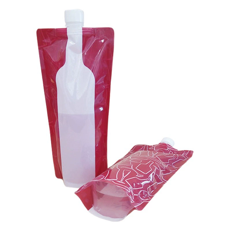 Портативный мешок для красного вина 750 мл открытый складной мешок для упаковки напитков сетка мешок для красного пива самонесущая сумка для всасывающей насадки оптом