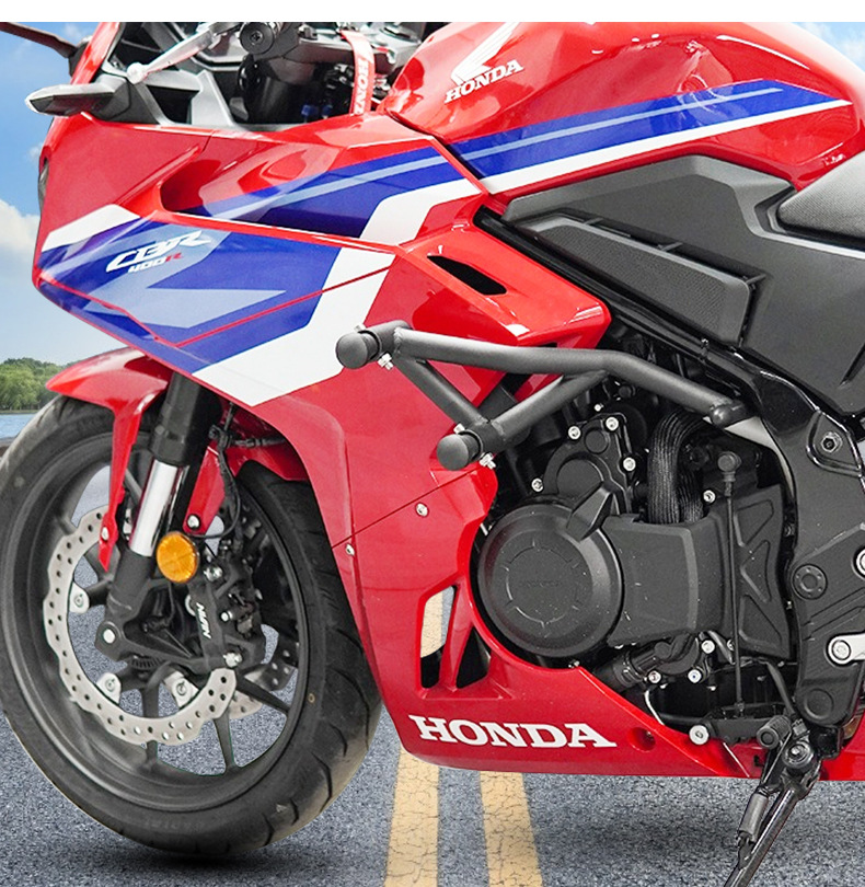 Suitable for Honda Cbr400R Anti-Fall Bumper Spring Bar Thickeneded and Thickeneded Competition Bar Motorcycle Bumper Modification