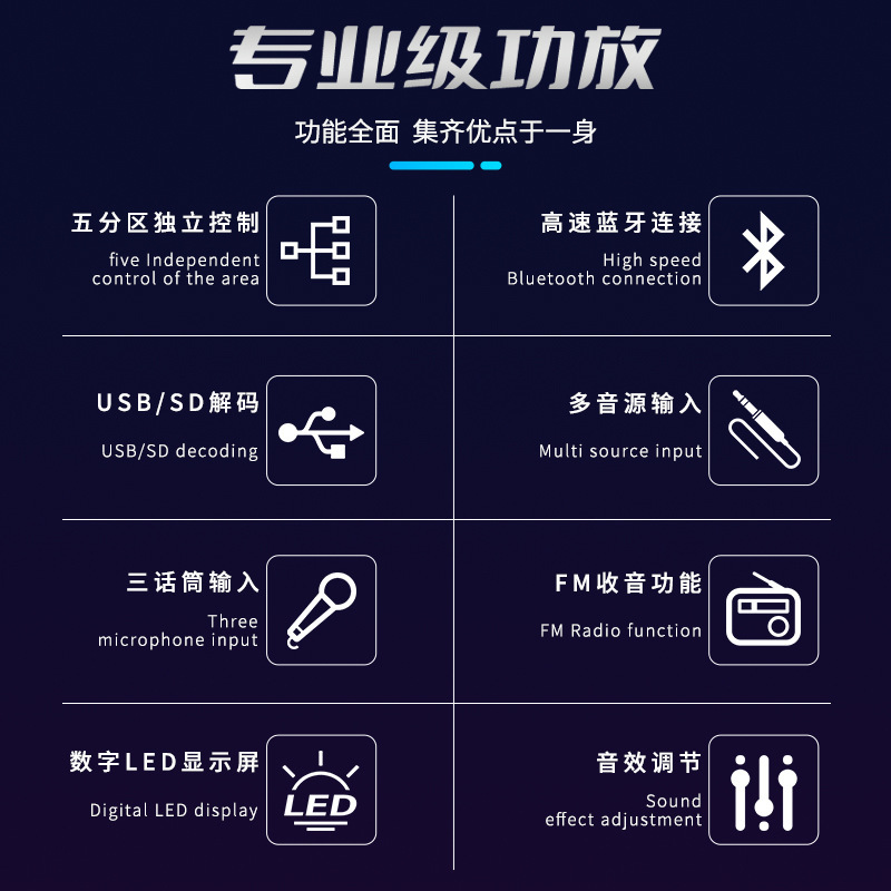 Sast/先科SA-9018定圧定抵抗区分機能再生機bluetooth音楽公共放送システム大アンプ|undefined