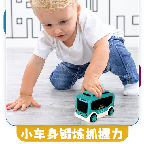 Hot children's toy car boy two-way inertia bus car motorcycle baby airplane toy set