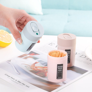 Portable Toothpick Box Creative Toothpick Bucket Household Plastic Simple Living Room Coffee Table Toothpick Bottle Toothpick Jar Toothpick Tube
