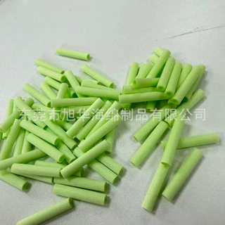 厂家定制绿色吸油吸胶海绵棒 空心纤维 吸香海绵