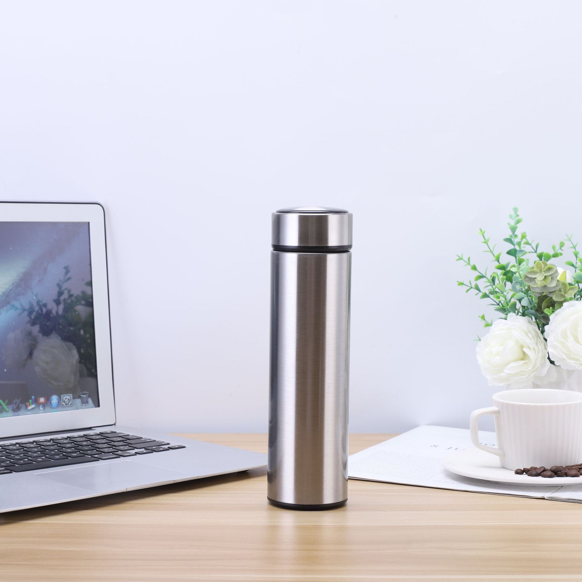 Taza inteligente 304 taza de vacío de acero inoxidable taza de separación de té taza de vacío de gran capacidad taza de agua de regalo LOGO