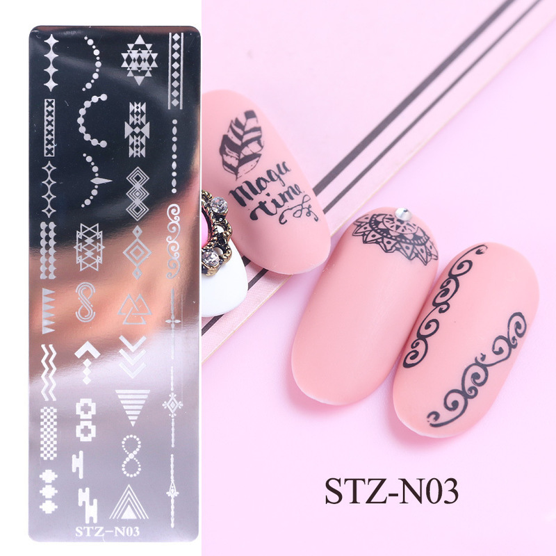 ネイルプリント小長鋼板insレトロな花卉雪花葉蝶カード換気ネイルアート鋼板nail|undefined