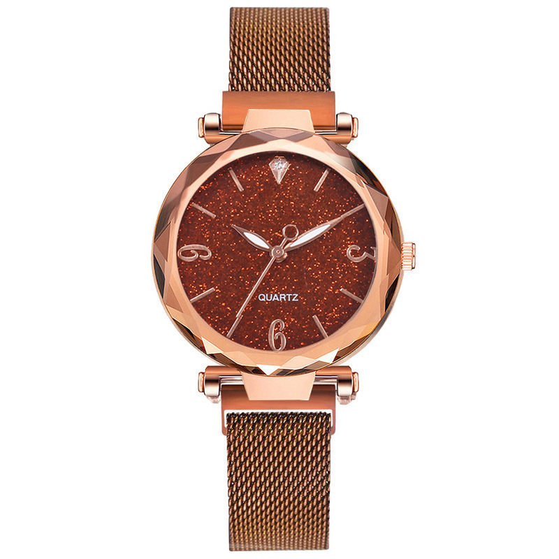 Gypsophila Watch Starry Watch Women's Quartz Watch Lazy Magnet Strap Iron Watches_voghion.com