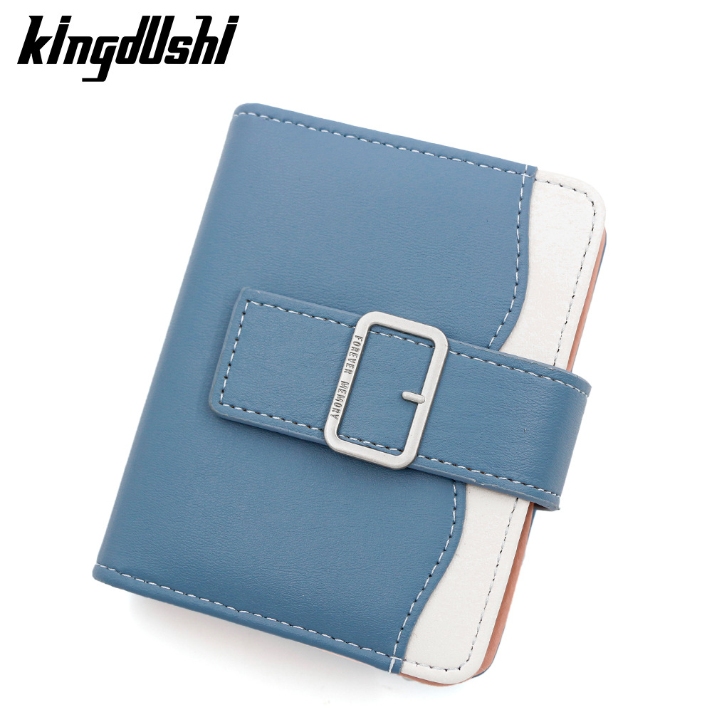 Nueva versión coreana de la billetera corta de mujeres, bolso de cambio simple de estudiantes, bolso de mano, bolso de tarjeta múltiple.