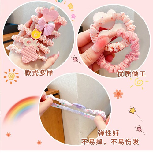 New sweet hair ties, balls, hair ropes, rubber bands, girls' small hair sausage rings, hair ropes, hair accessories wholesale