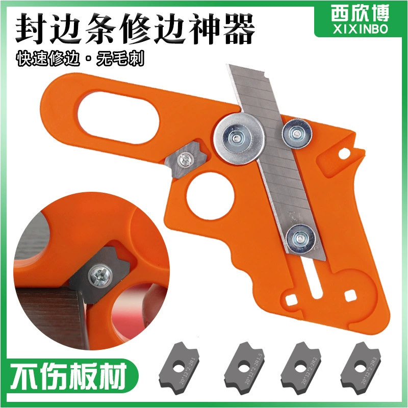 Деревообрабатывающий триммер Устройство для снятия фаски ручной Обрезной нож без краски лист ПВХ Кромкооблицовочный станок инструмент для обрезки головки соскабливание кромок