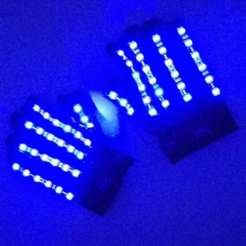 Gafas luminosas gafas LED traje etapa apoyos discoteca cantante intermitente LED gafas 12V masculino y femenino cantante