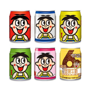 Wangwang Wangzai Milk Breakfast Milk Drink Student Kidsren's Milk Fruity Milk 245ml*12 Cans Wholesale