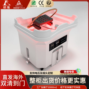 Beauty Salon Special Scalp Therapy Shampoo Bed, Removable Ear-Picking Hair Salon Scalp Therapy Instrument with Water Circulation Fumigation Shampoo Machine