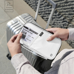 ソースファクトリー トラベルフィルム 防水 TPU ジッパー収納袋 トラベルドキュメント収納カードバッグ RFID パスポートホルダー