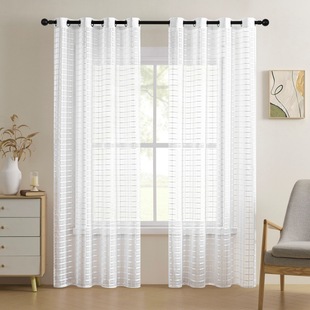 Factory Direct Sales Foreign Trade Finished Curtains and Screens Outdoor Screens Punched Curtains Wholesale