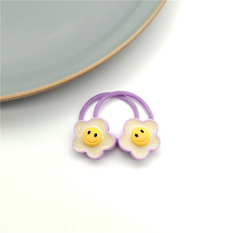 Cuerda de pelo para niños banda de pelo Super Cute Cartoon All-Match Chica gargantilla banda de pelo cuerda de pelo nuevo color caramelo lindo de dibujos animados