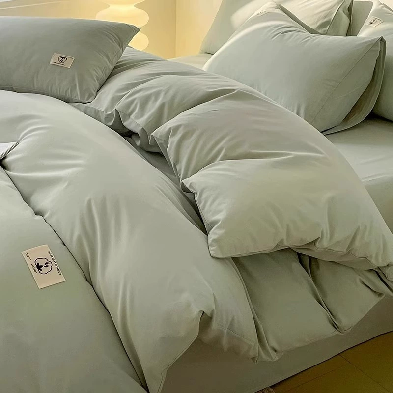 Категория А цельные хлопчатобумажные кровати набор из четырех частей 2025 новый хлопковый студенческий общежитие набор постельного белья из трех частей 4