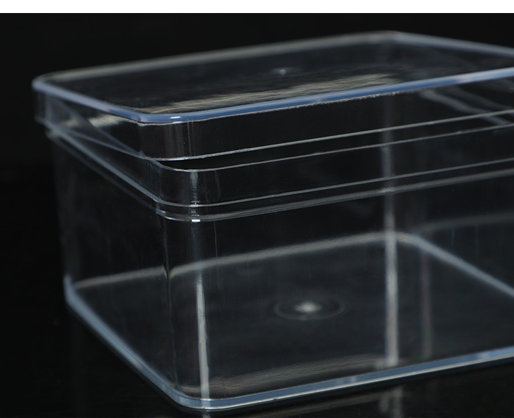 食品巧克力糖果盒烘焙饼干坚果包装盒PS透明饼干盒塑料四方盒批发详情图6