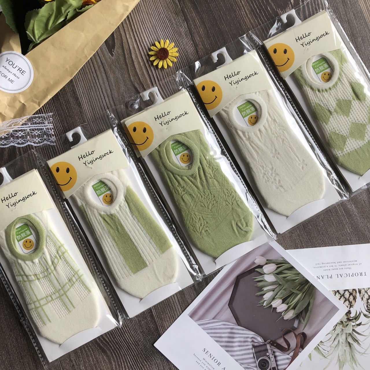 ¡Calcetines buenos de gama alta de verano delgados! Para el comercial Super 10 pares ins calcetines invisibles de mujer de corte bajo malla barco Calcetines