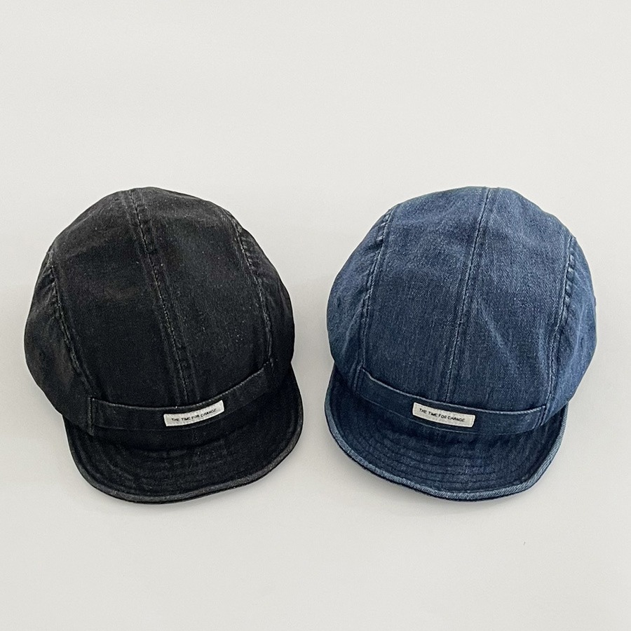 Boné de beisebol em jeans lavado estilo coreano para mulher_voghion.com