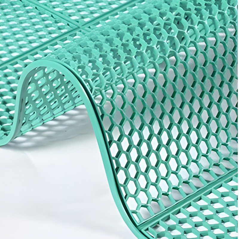 벌집 모양의 둥근 육각형 4.5mm 두께의 녹색 두꺼워지고 암호화됨