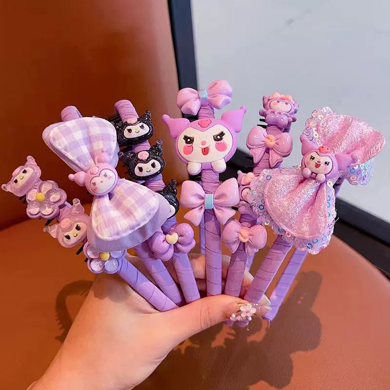 可爱卡通儿童发箍女童库洛米发卡宝宝头饰小女孩防滑带齿头箍发饰