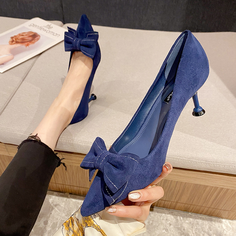 Elegant High Heels With Butterfly Bow For Women's Evening Shoes_voghion.com
